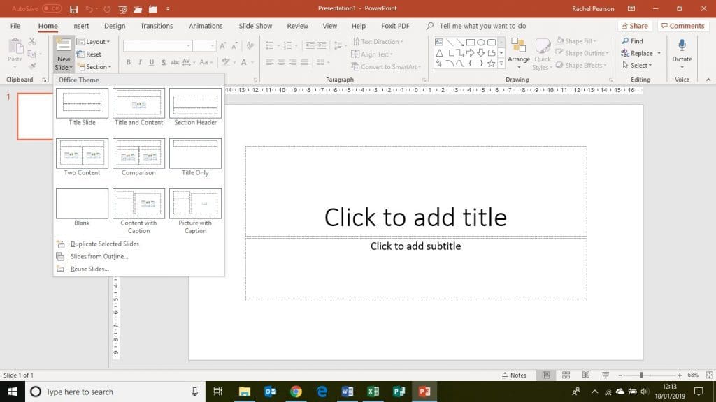 PowerPoint Basics Slides - how to insert them | JPL Oxfordshire & the UK