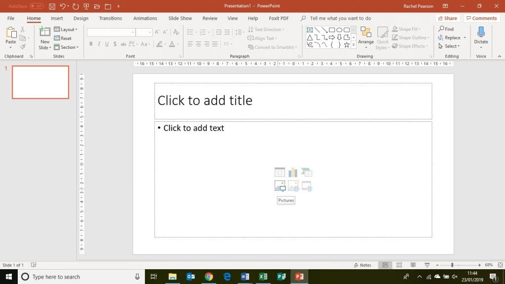 PowerPoint Basics With Pictures - how to do it | JPL IT Training