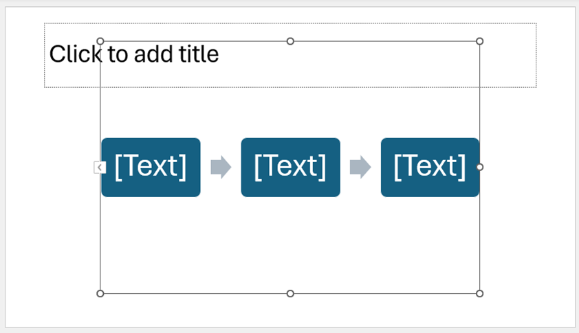 Inserting Process SmartArt Diagrams - first way screenshot 2